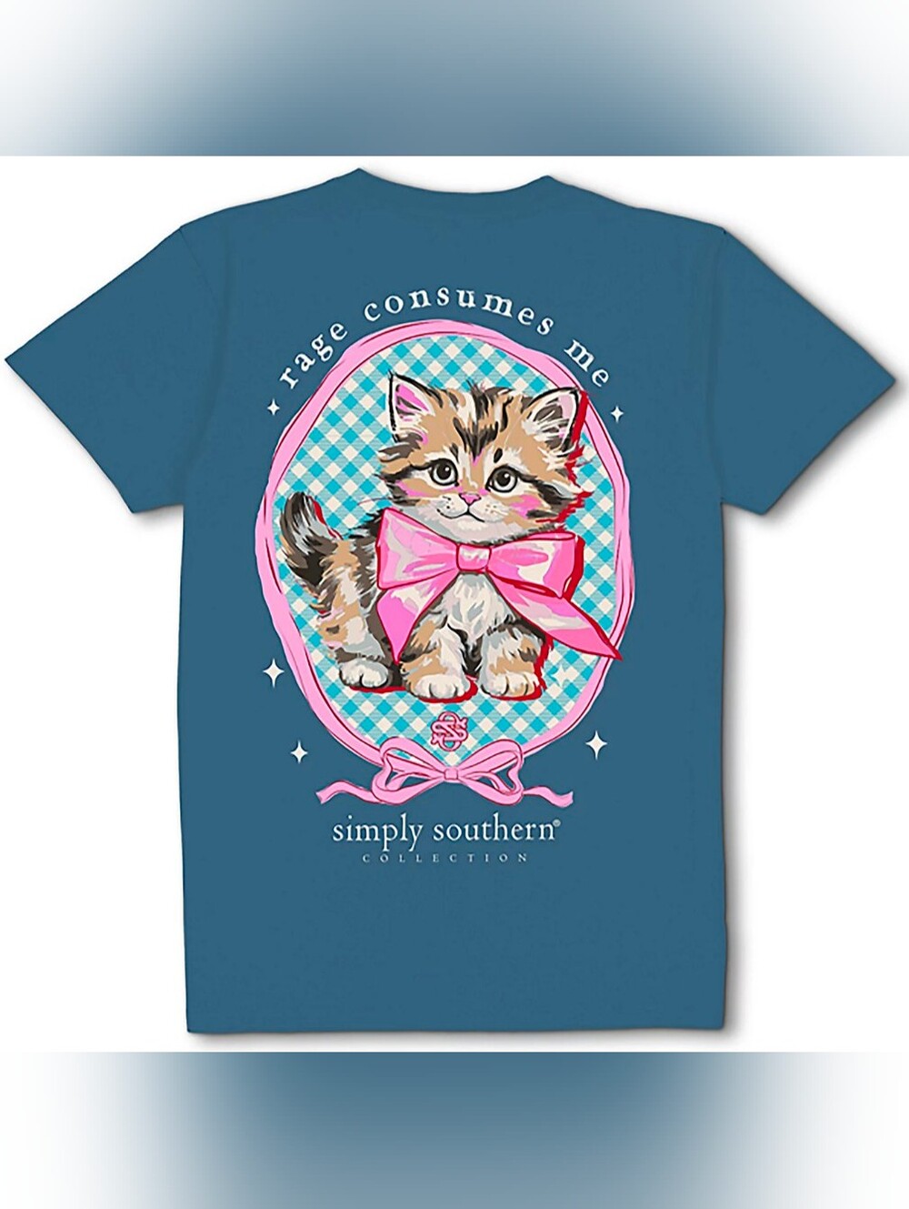 Large Simply Southern Women's Cat Graphic T-shirt- NWT